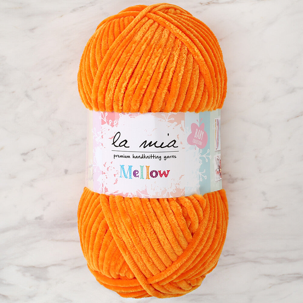 La Mia Mellow Neon Turuncu El Örgü İpi - 937