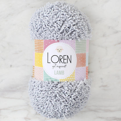 Loren Lamb Açık Gri El Örgü İpi - R020