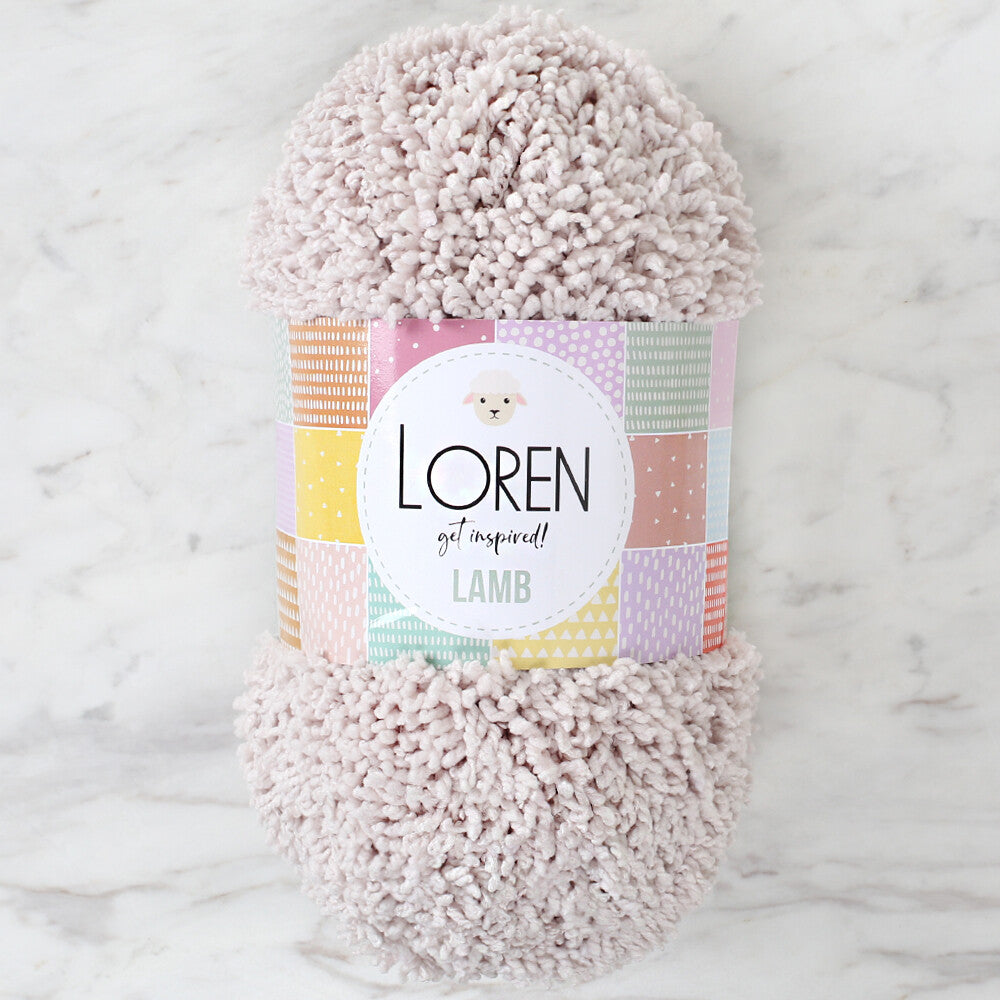 Loren Lamb Açık Bej El Örgü İpi - R055