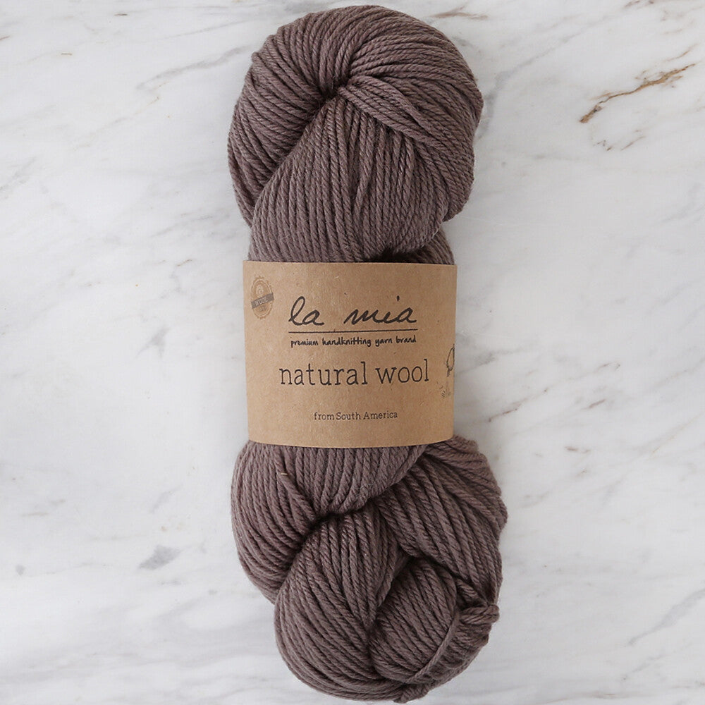 La Mia Natural Wool Kahverengi El Örgü İpi - L205