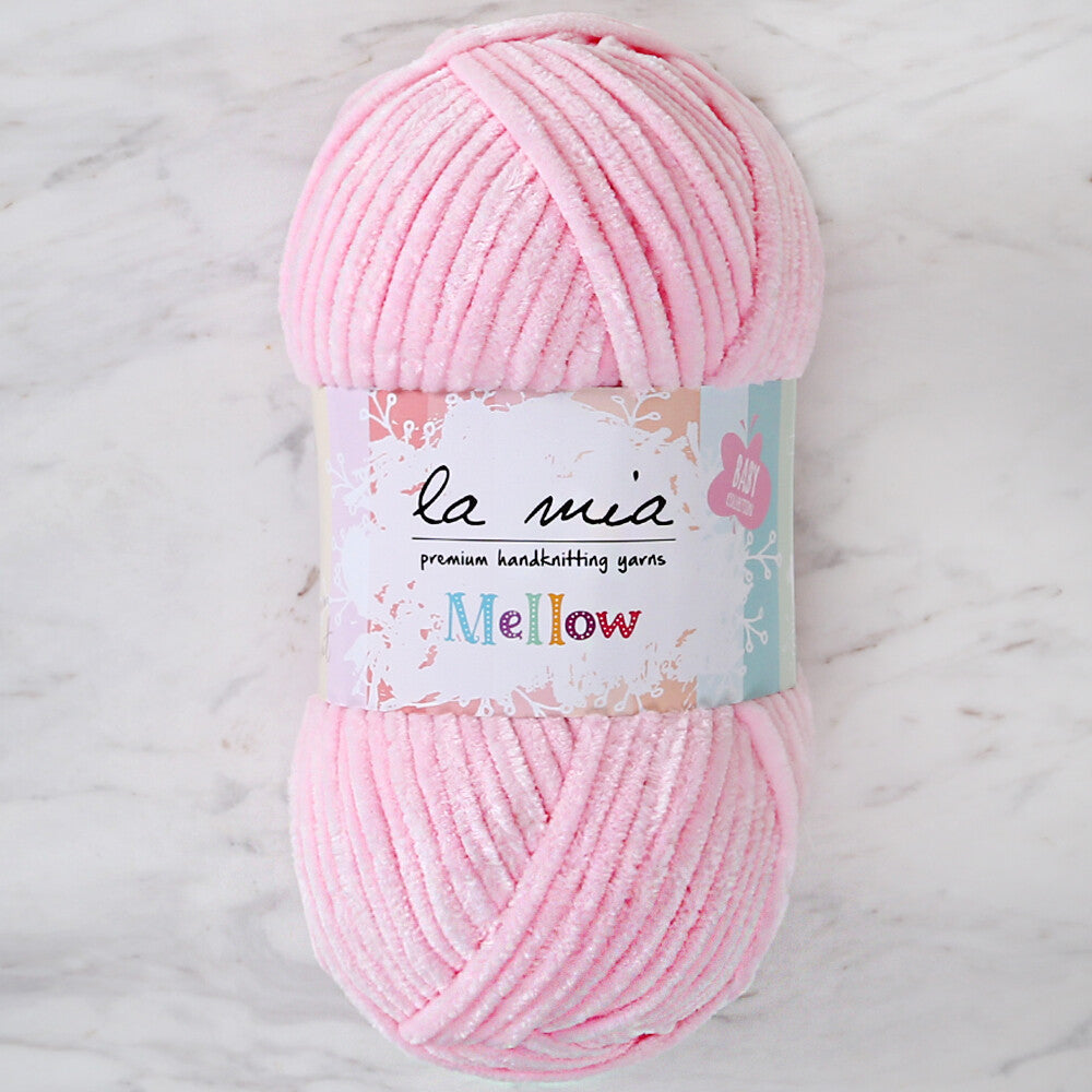 La Mia Mellow Pembe El Örgü İpi - 904
