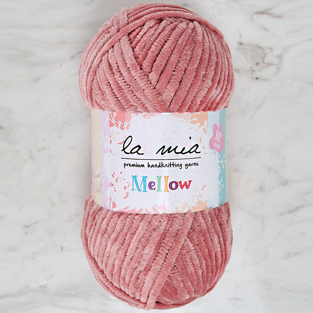 La Mia Mellow Pudra Pembe El Örgü İpi - 939