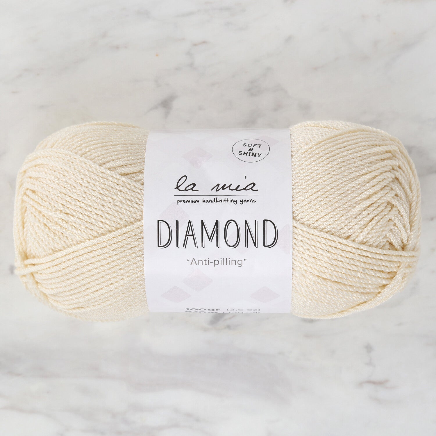 La Mia Diamond Krem El Örgü İpi - L075