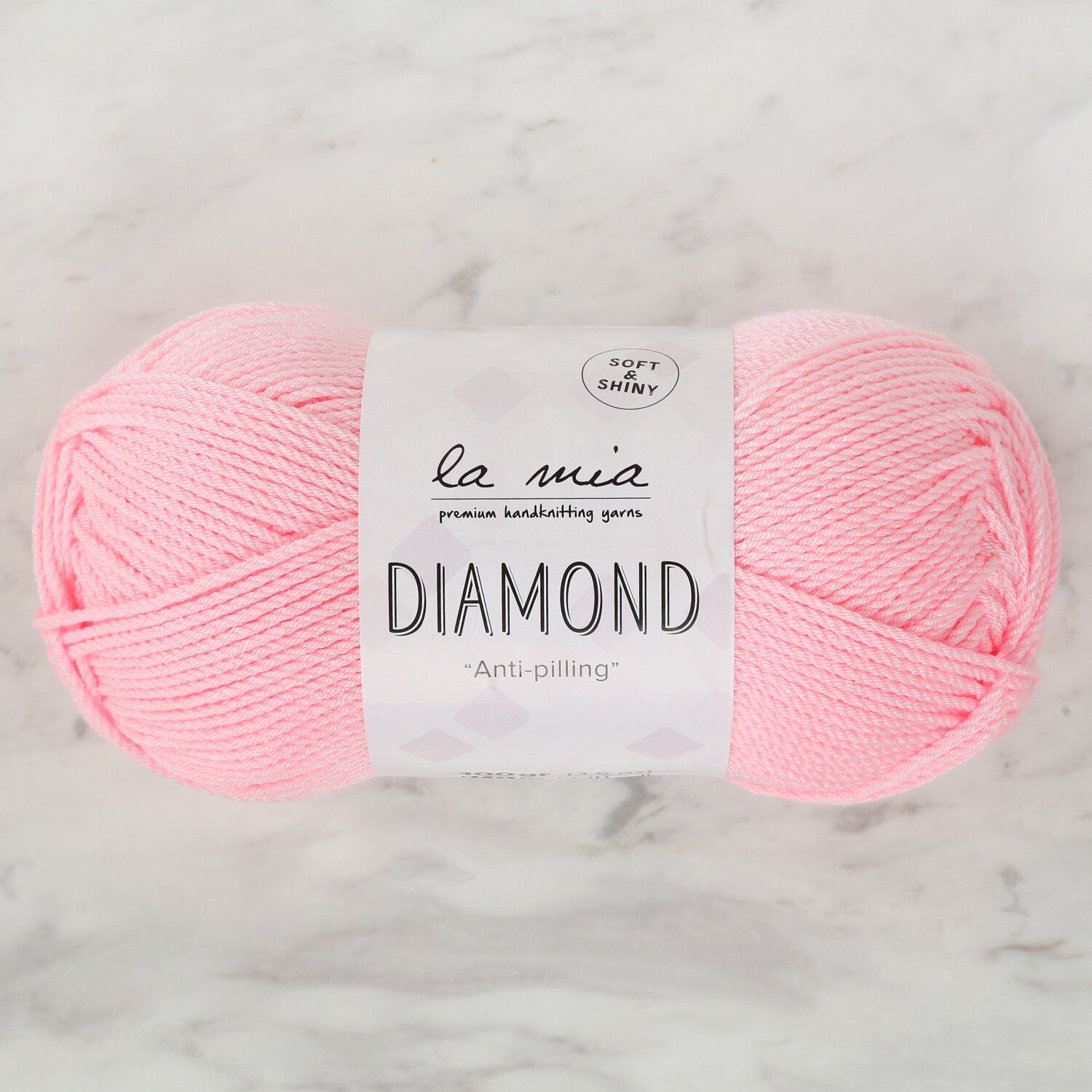 La Mia Diamond Pembe El Örgü İpi - L046