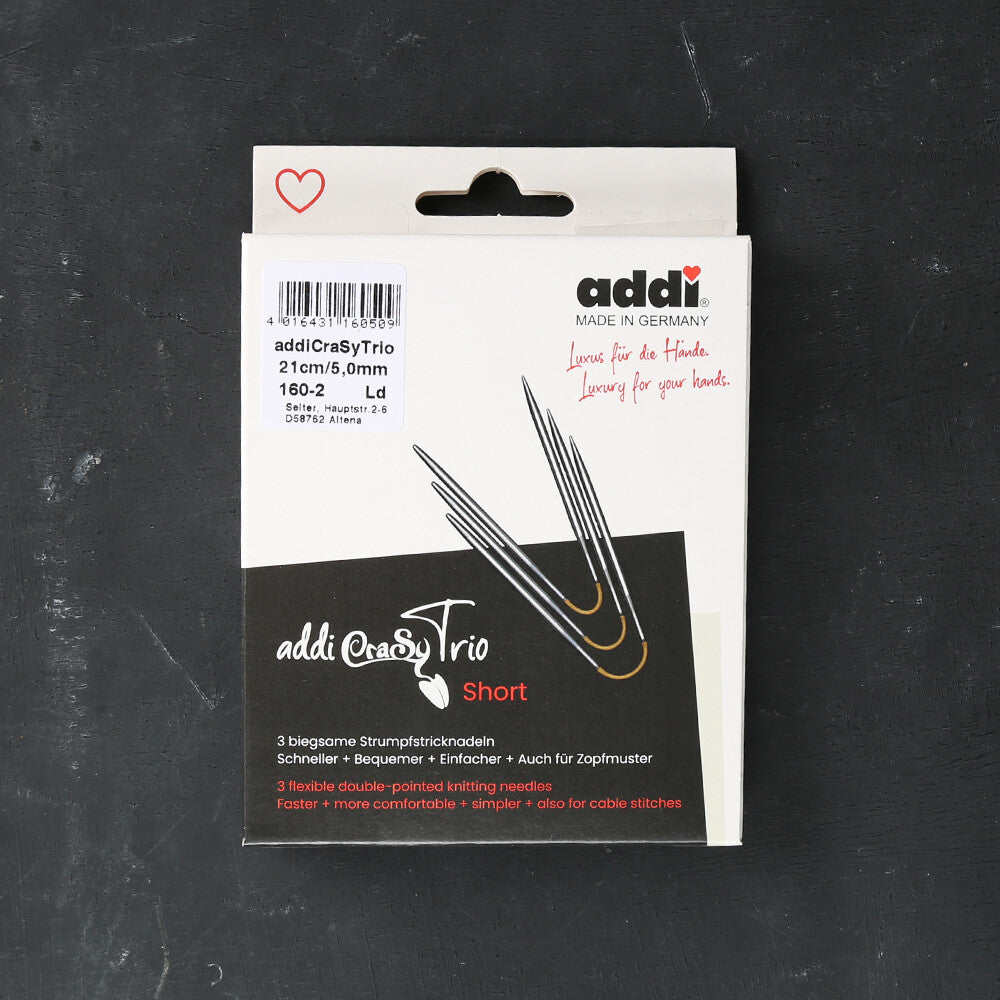 Addi CrasyTrio 3'lü 5 Mm 21 Cm Misinalı Çorap Şişi - 160-2