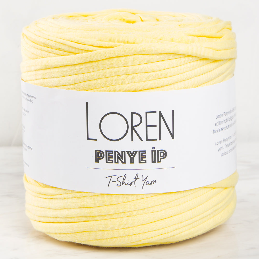 Loren Penye Kumaş El Örgü İpi Bebe Sarı - 44
