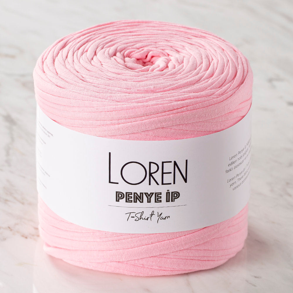 Loren Penye Kumaş El Örgü İpi Pembe - 49