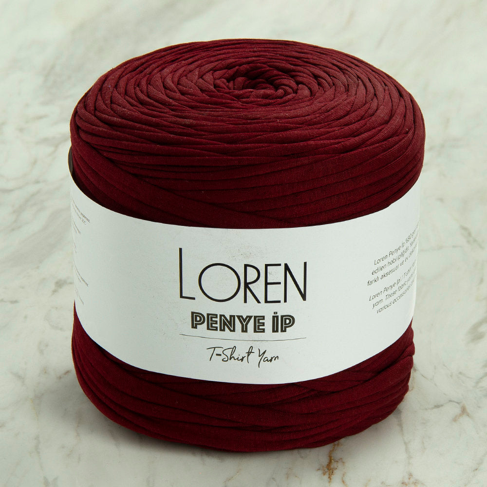 Loren Penye Kumaş El Örgü İpi Bordo - 71