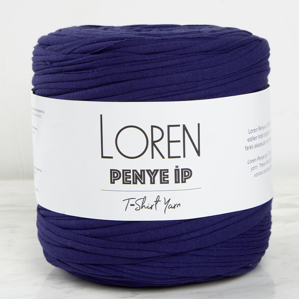 Loren Penye Kumaş El Örgü İpi Açık Lacivert - 83