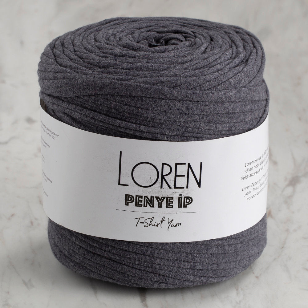 Loren Penye Kumaş El Örgü İpi Kırçıllı Gri - 85