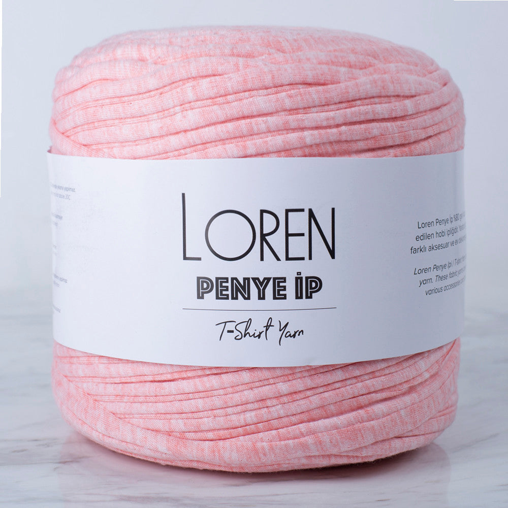 Loren Penye Kumaş El Örgü İpi Kırçıllı Pembe - 93