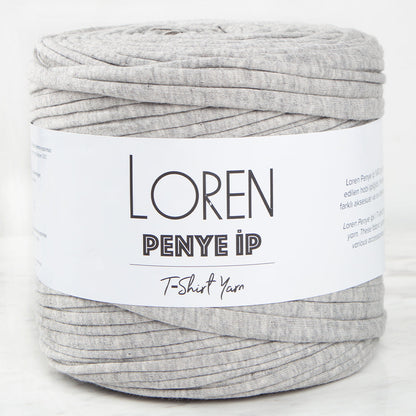 Loren Penye Kumaş El Örgü İpi  Kırçıllı Gri - 24