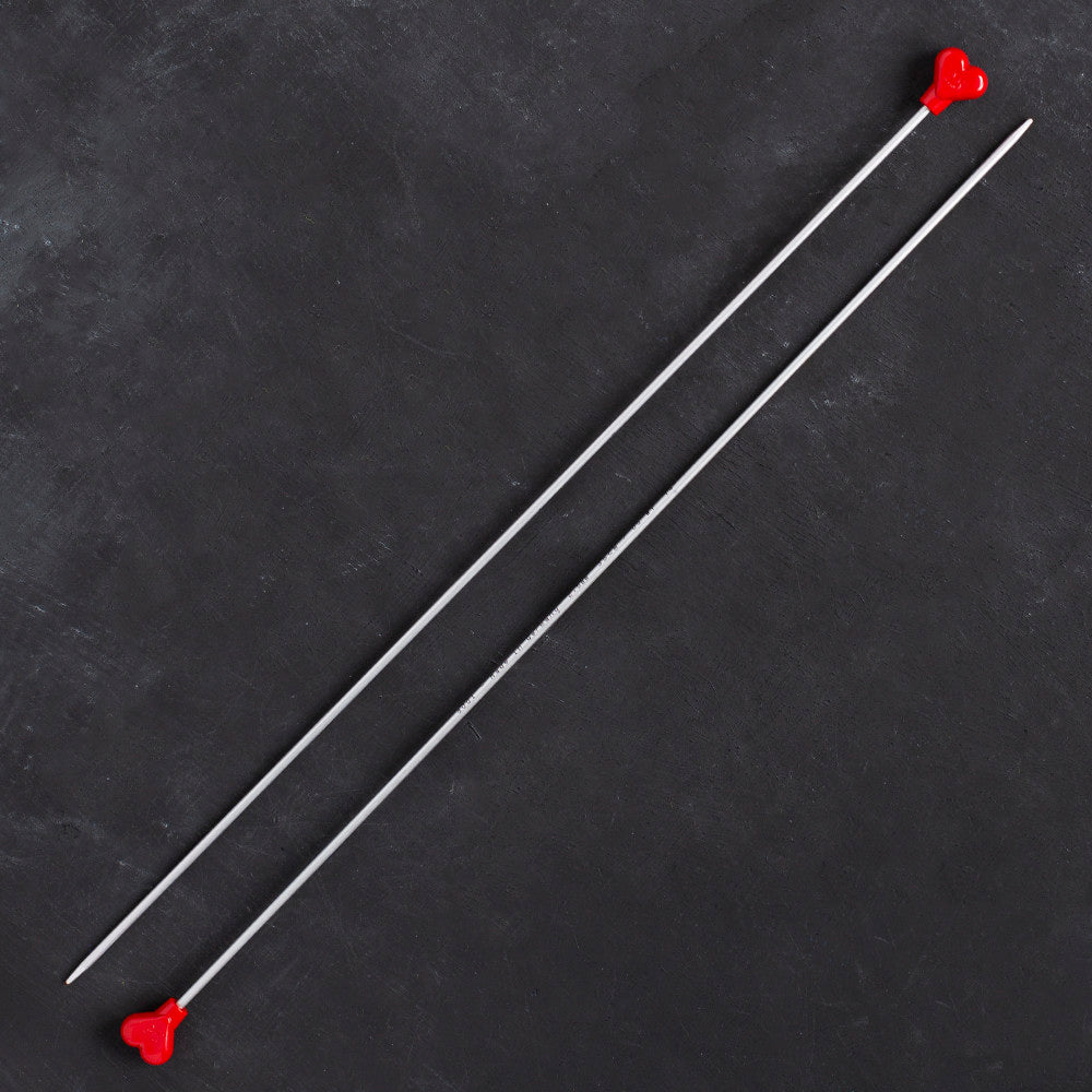 Addi Kalpli 2,5mm 35cm Klasik Alüminyum Örgü Şişi - 200-7