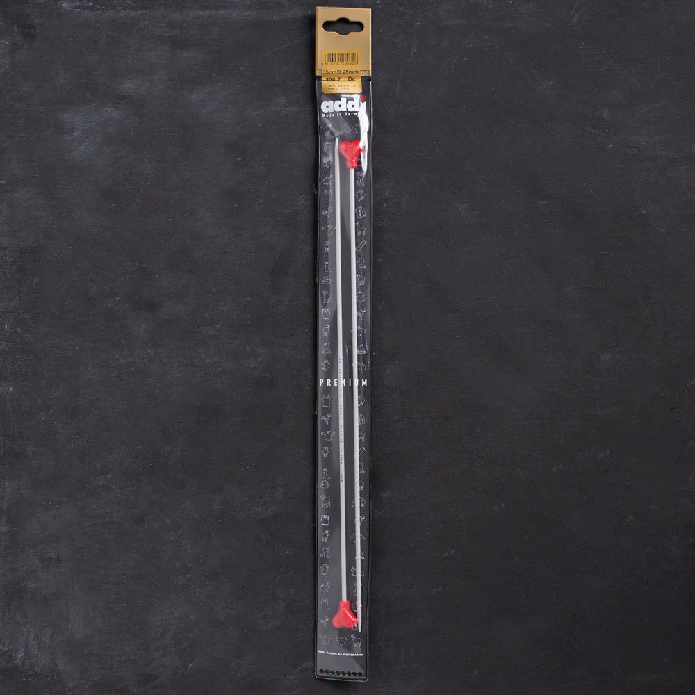 Addi Kalpli 3,25mm 35cm Klasik Alüminyum Örgü Şişi - 200-7