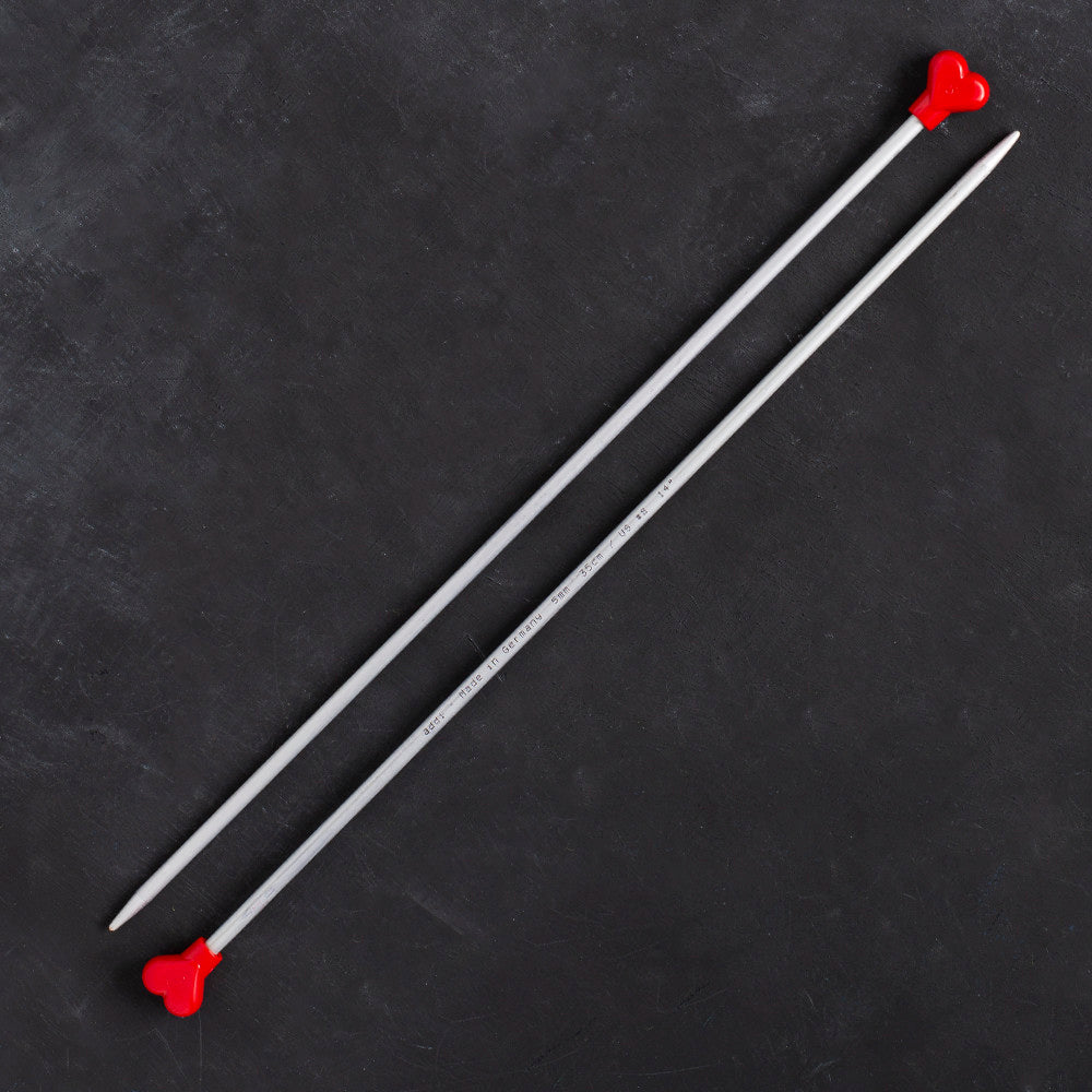 Addi Kalpli 5mm 35cm Klasik Alüminyum Örgü Şişi - 200-7