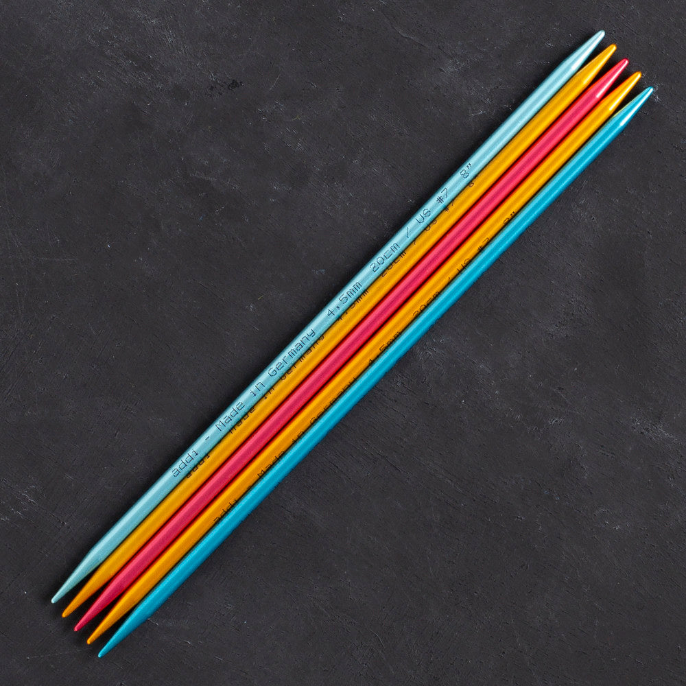 Addi Colibri 4,5mm 20cm Renkli Çorap Şişi - 204-7