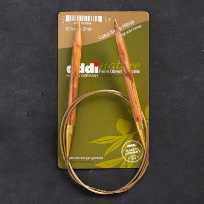 Addi Olive Wood 9 mm 100 cm Zeytin Ağacı Misinalı Örgü Şişi - 575-7