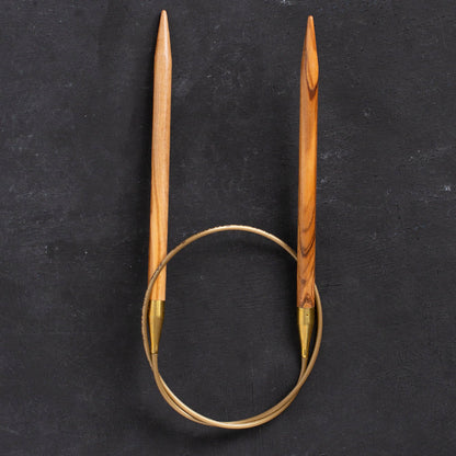 Addi Olive Wood 7 mm 60 cm Zeytin Ağacı Misinalı Örgü Şişi - 575-7