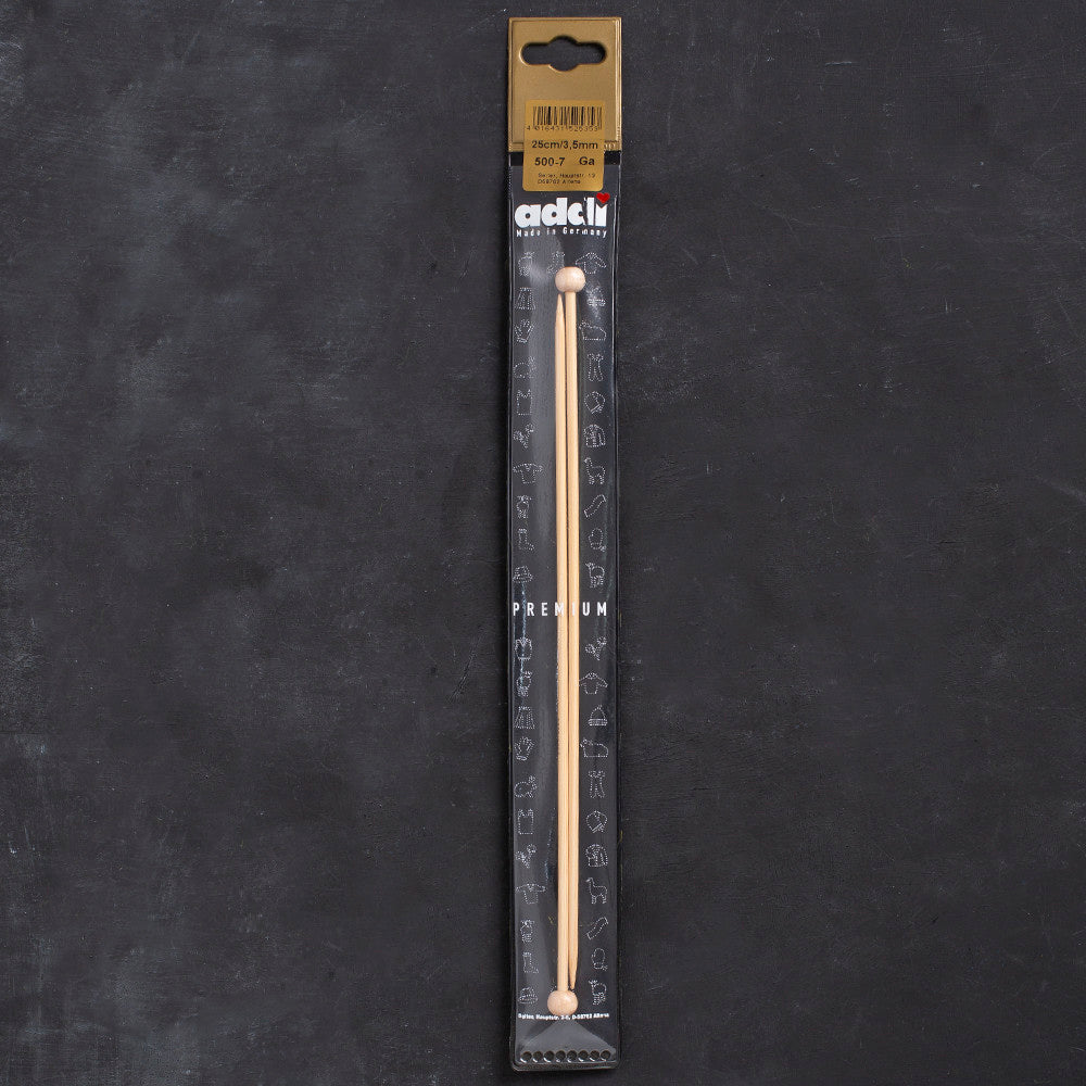 Addi Bambus 3,5mm 25cm Örgü Şişi - 5007025-035000