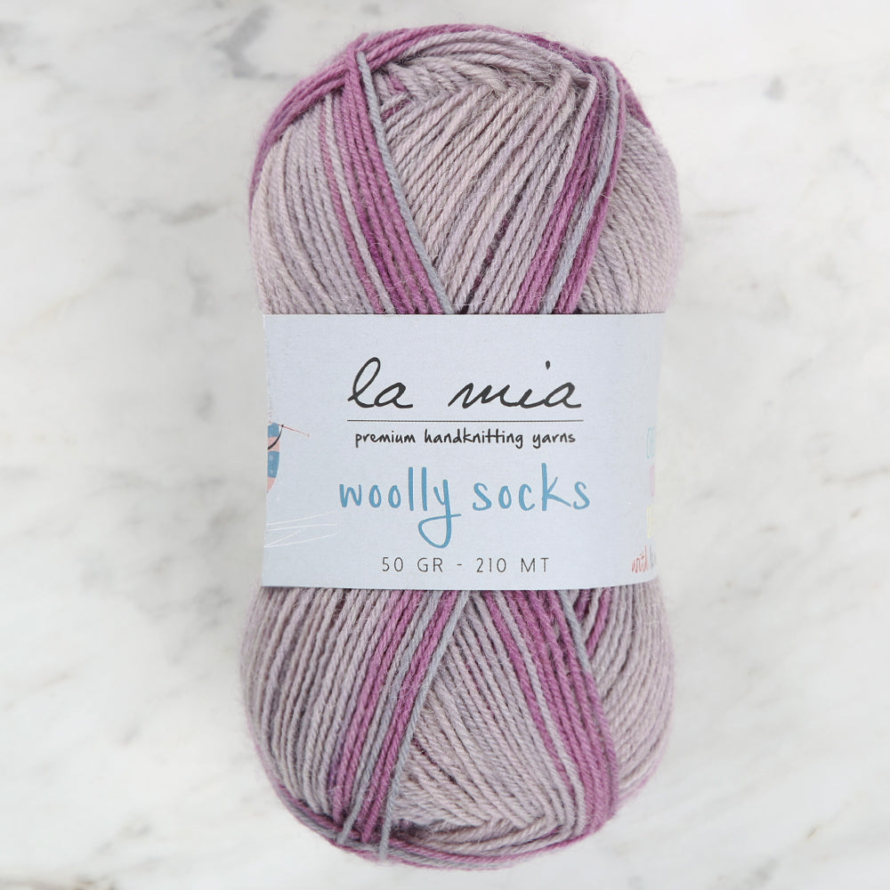 La Mia Woolly Socks Ebruli Çorap İpi - L02