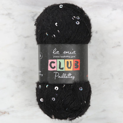 La Mia Club Paillettes Siyah El Örgü İpi - 606