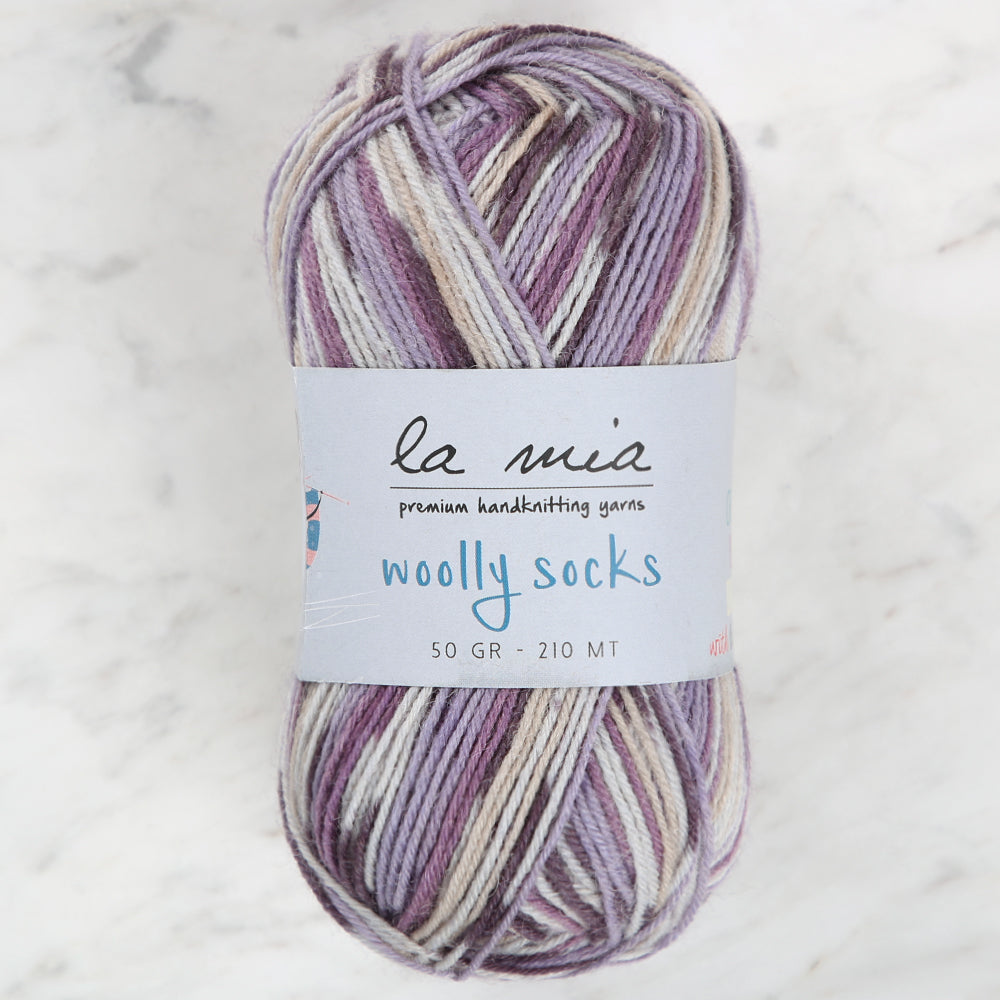 La Mia Woolly Socks Ebruli Çorap İpi - L08