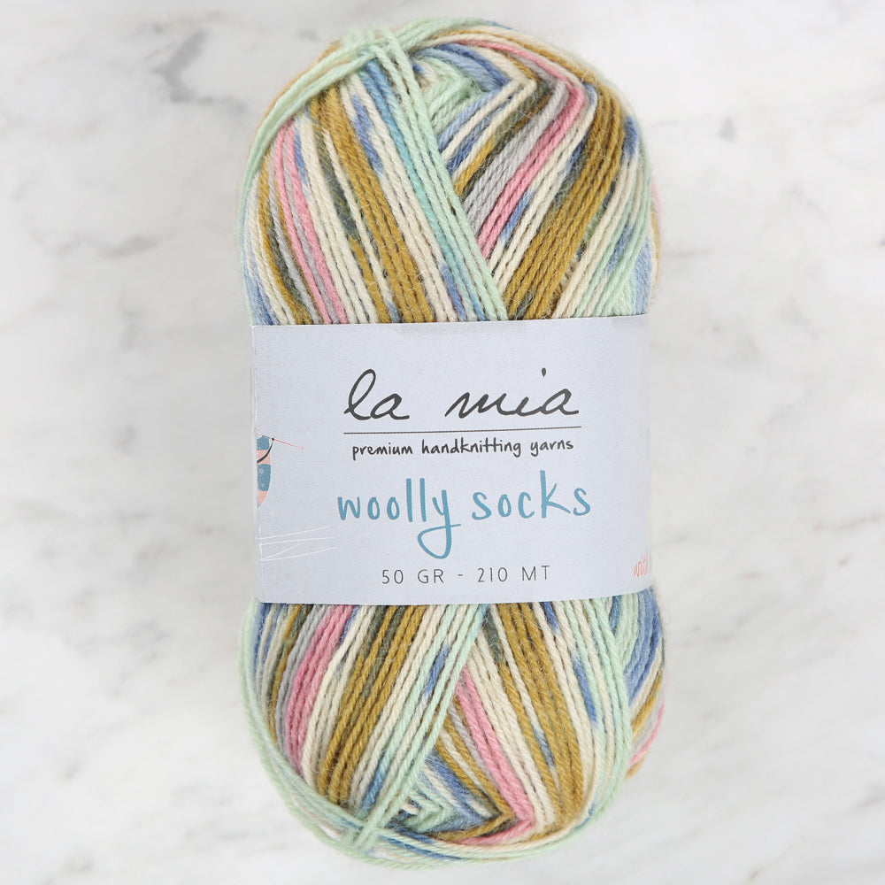 La Mia Woolly Socks Ebruli Çorap İpi - L11