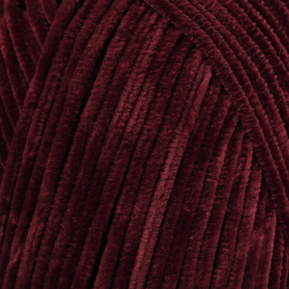 La Mia Elegance Kadife Bordo El Örgü İpi - L912
