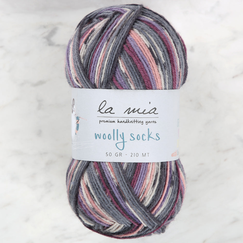 La Mia Woolly Socks Ebruli Çorap İpi - L13