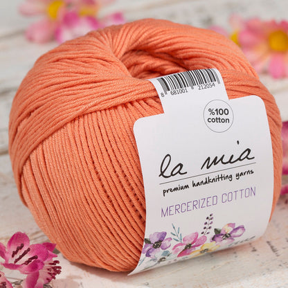 La Mia Mercerized Cotton Turuncu El Örgü İpi - 201