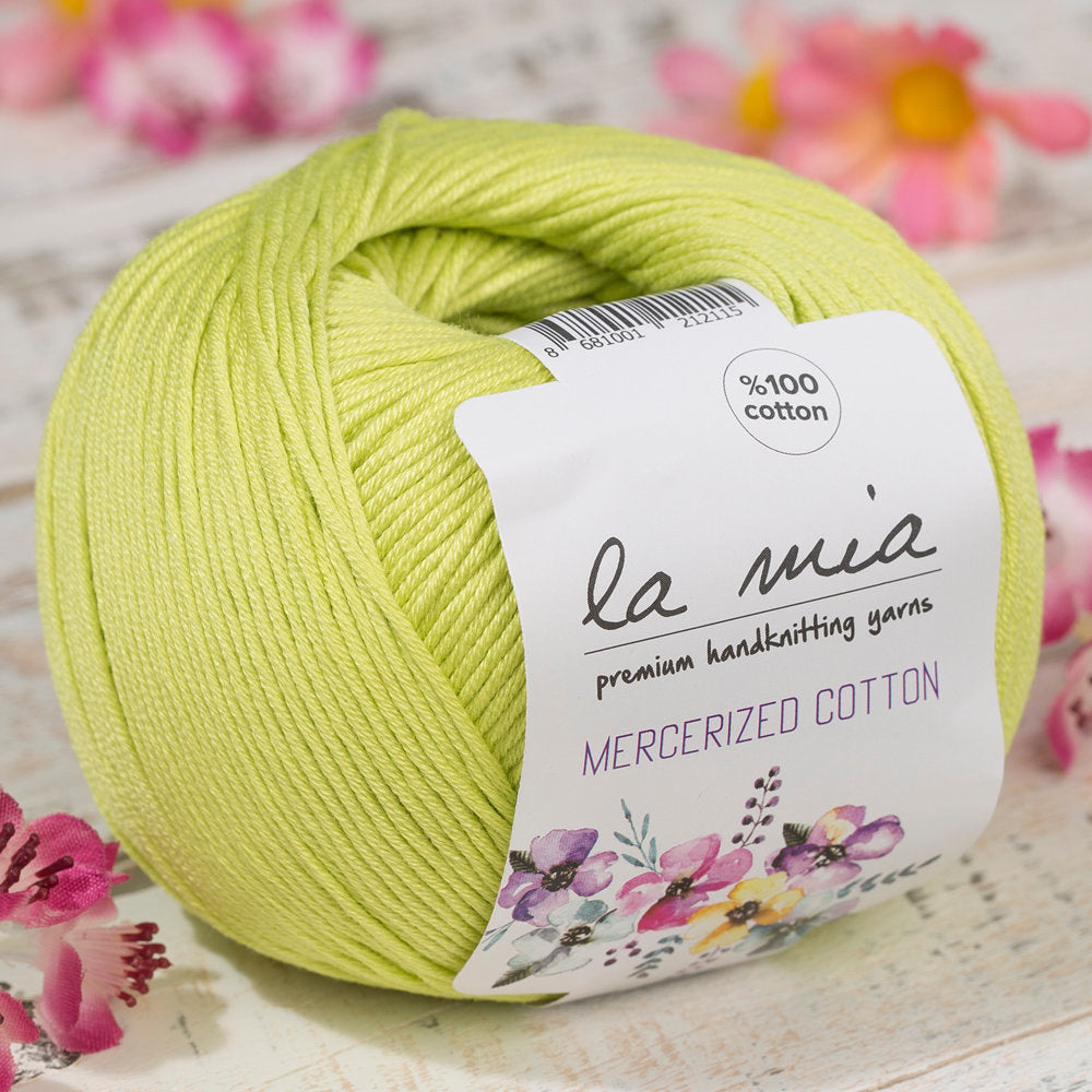 La Mia Mercerized Cotton Yeşil El Örgü İpi - 150