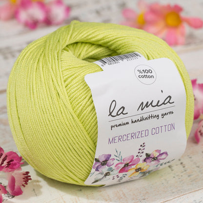 La Mia Mercerized Cotton Yeşil El Örgü İpi - 150