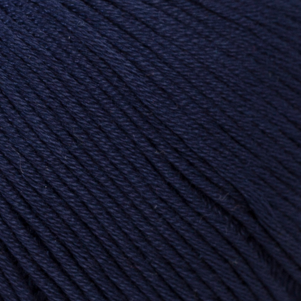 La Mia Mercerized Cotton Koyu Mavi El Örgü İpi - 117