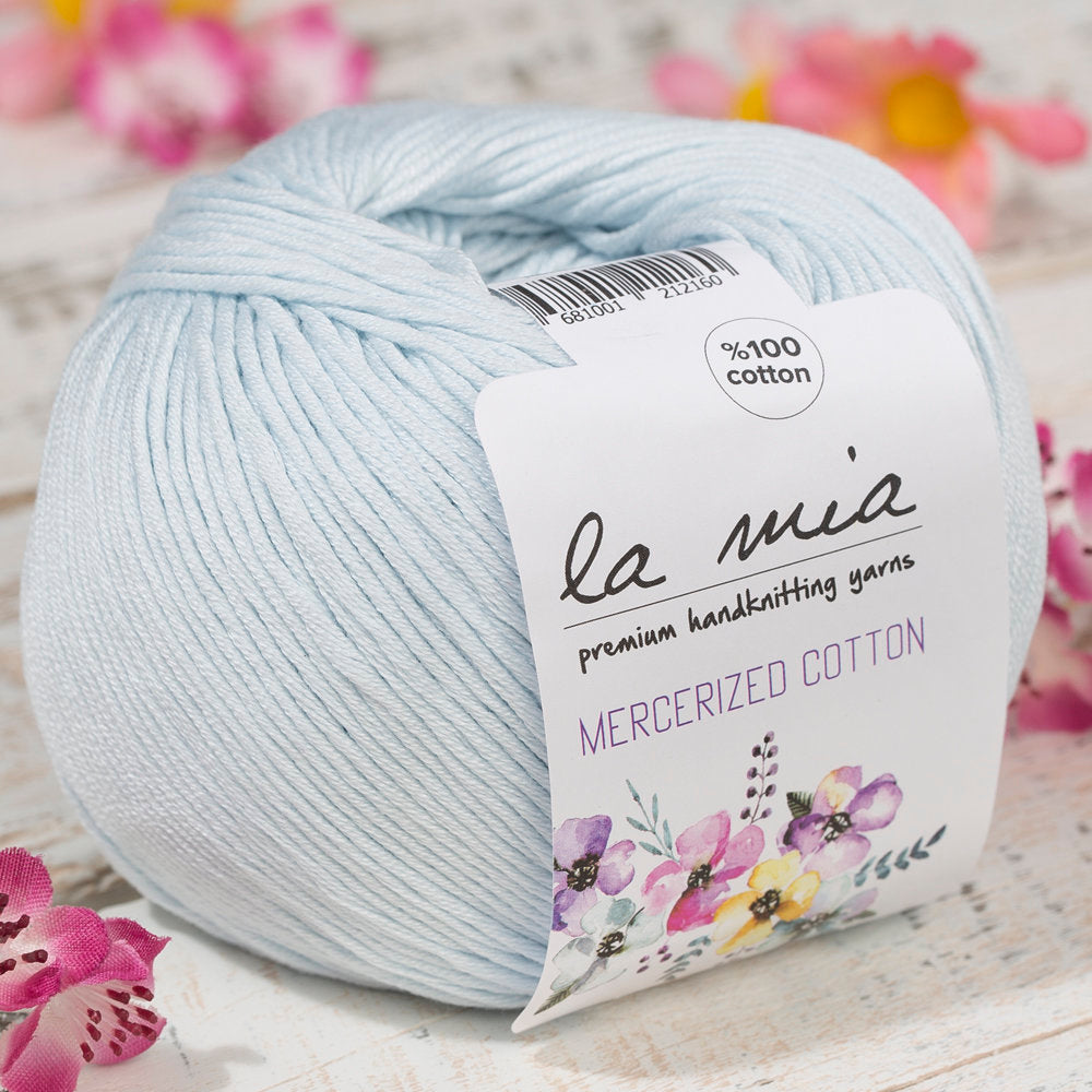 La Mia Mercerized Cotton Bebe Mavi El Örgü İpi - 79