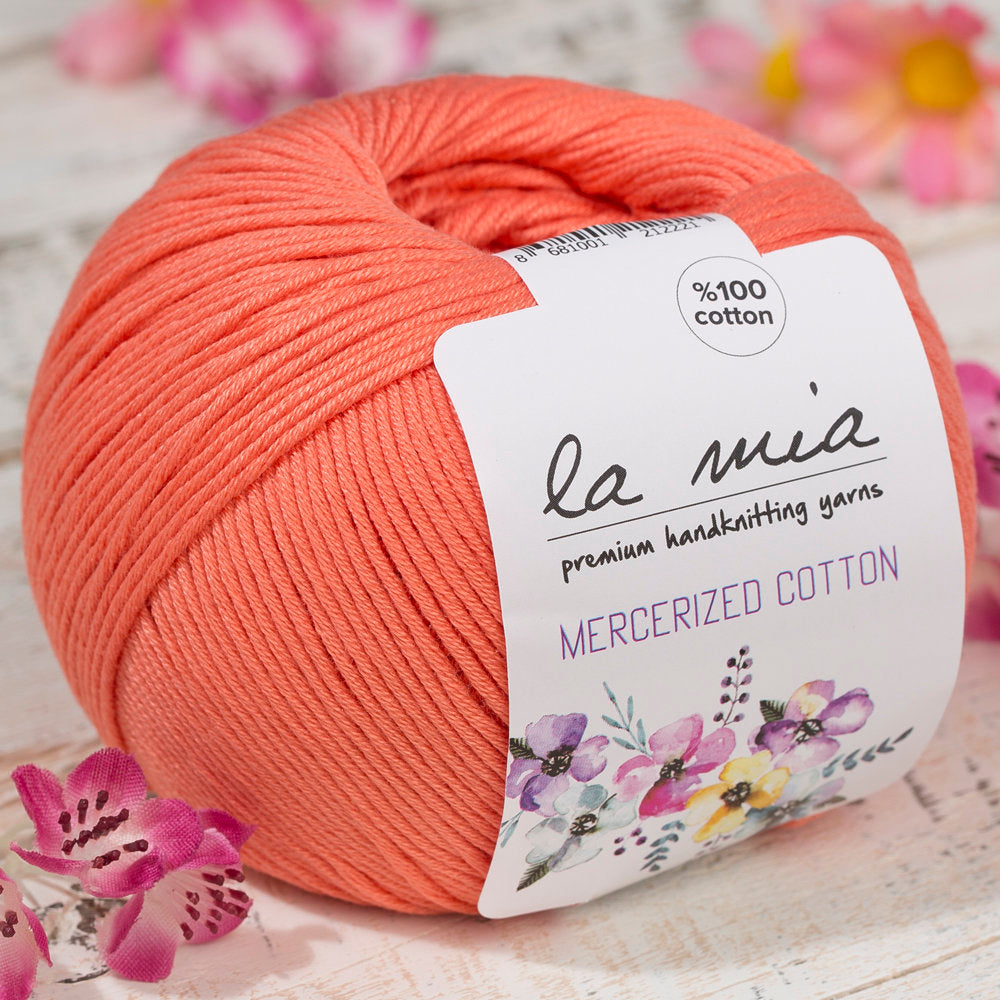 La Mia Mercerized Cotton Turuncu El Örgü İpi - 13