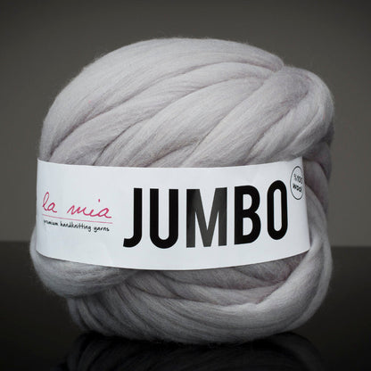 La Mia Jumbo Gri Dev Yün El Örgü İpi - J4