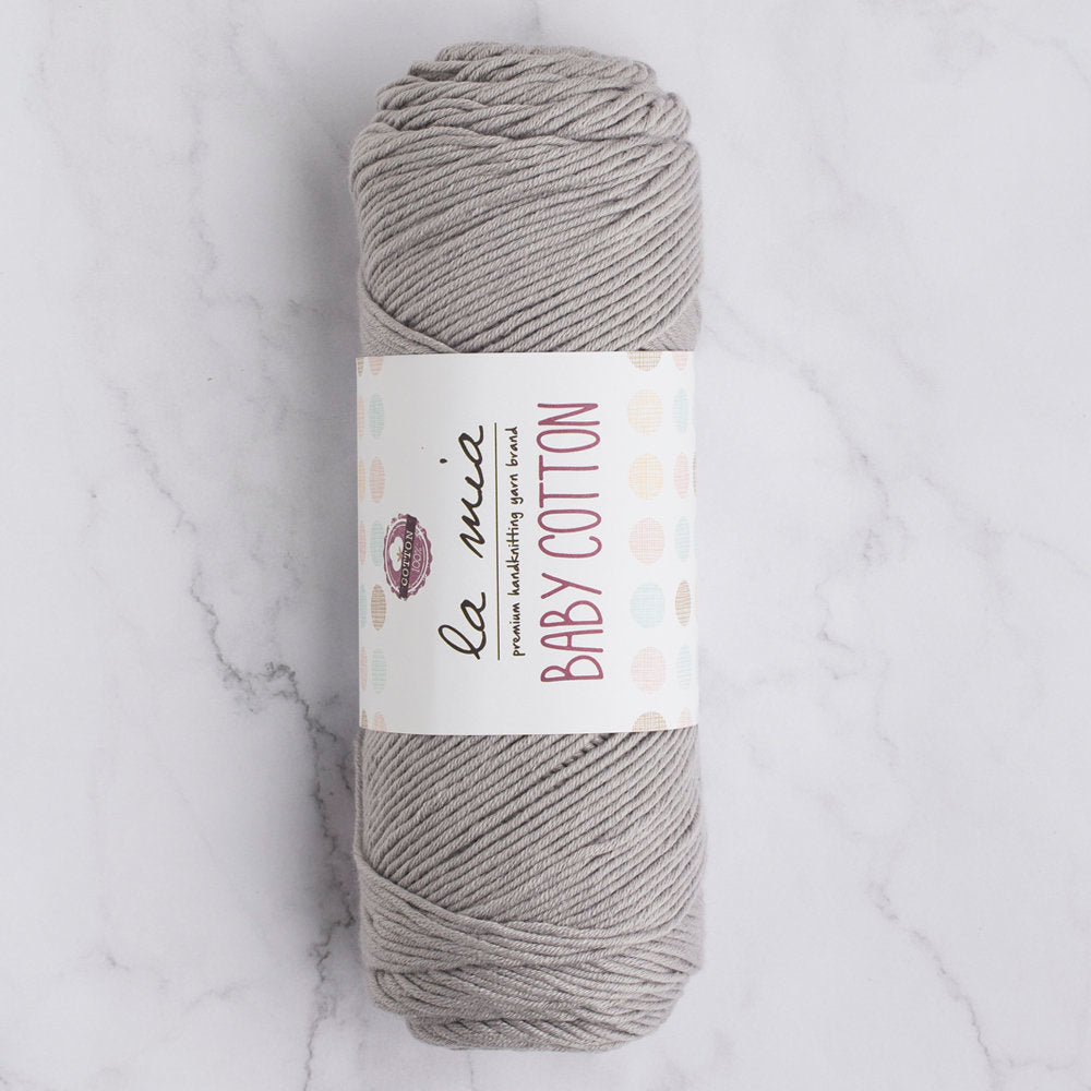 La Mia Baby Cotton Gri El Örgü İpi - L031