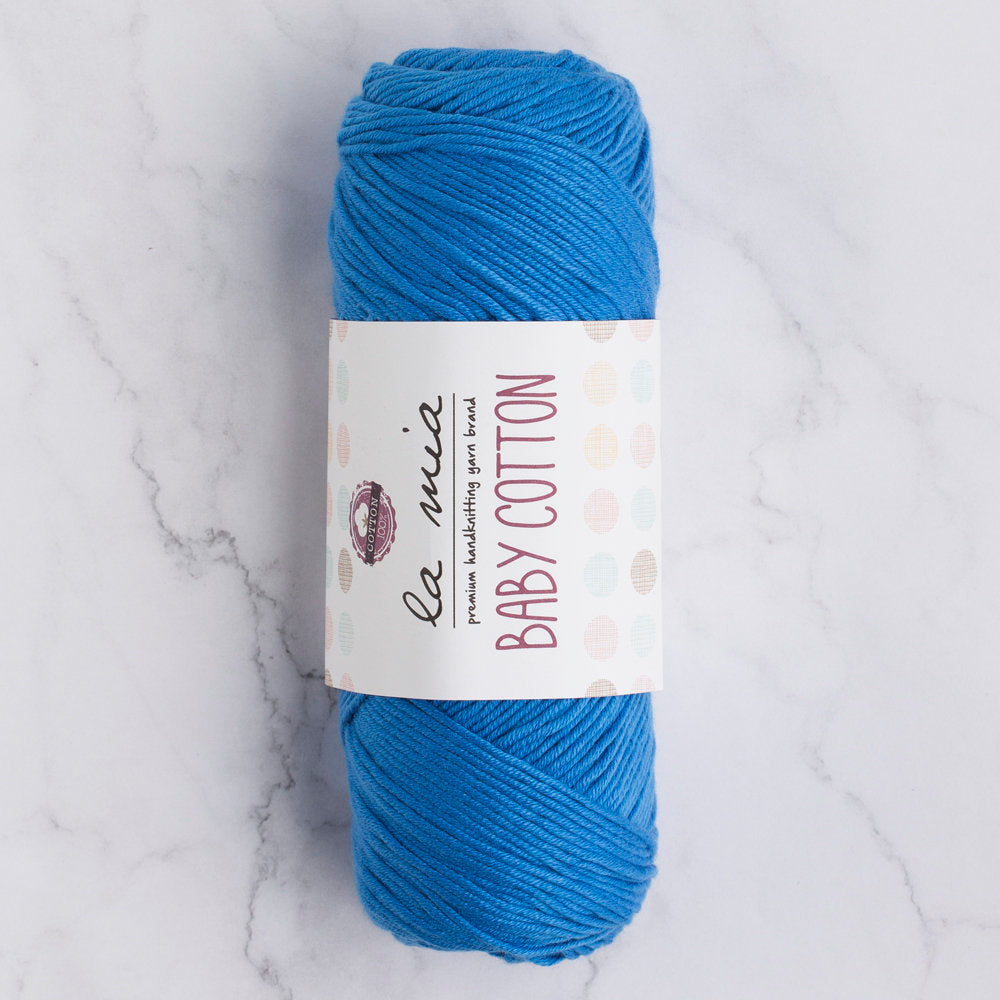 La Mia Baby Cotton Koyu Mavi El Örgü İpi - L034