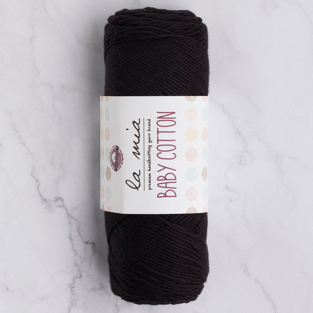 La Mia Baby Cotton Siyah El Örgü İpi - L006