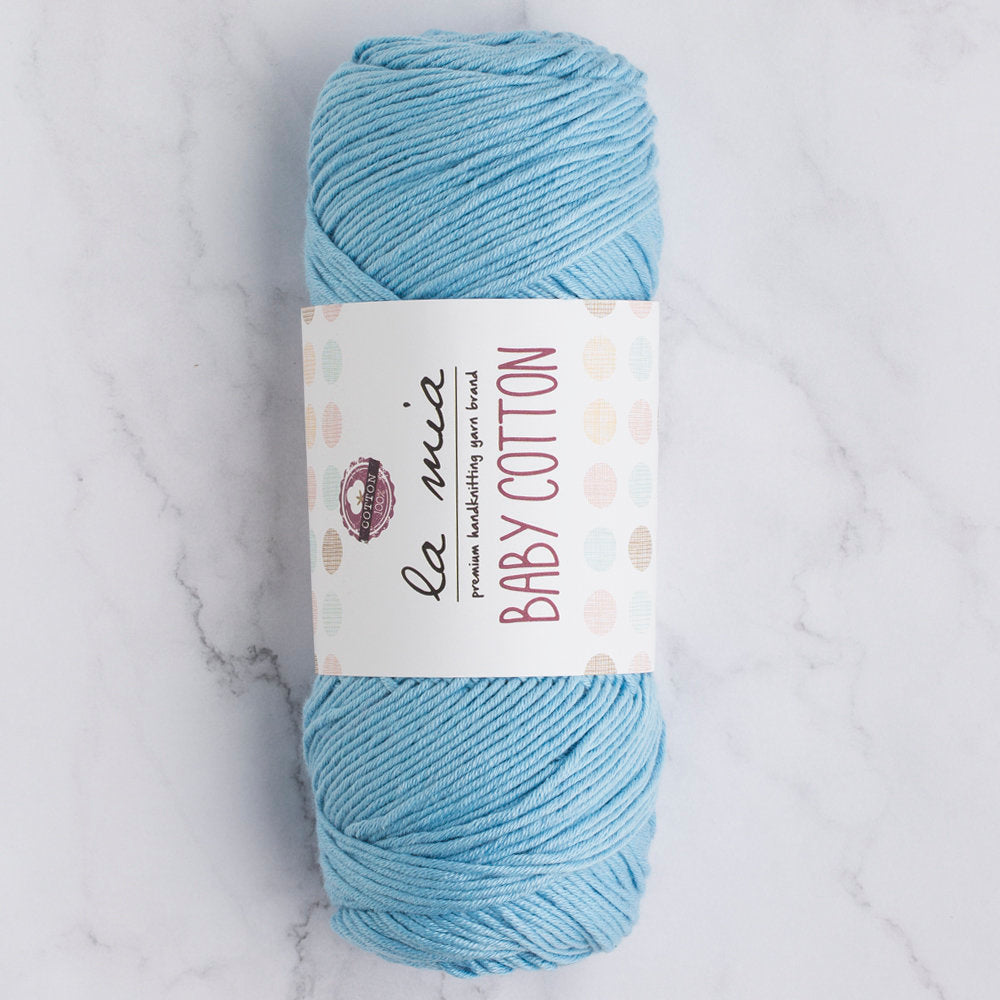 La Mia Baby Cotton Mavi El Örgü İpi - L041