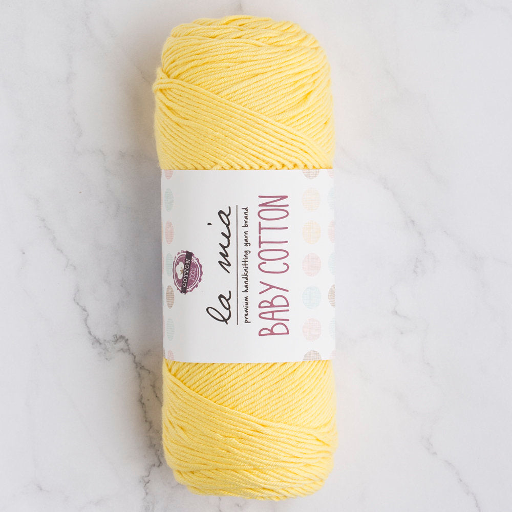La Mia Baby Cotton Sarı El Örgü İpi - L043