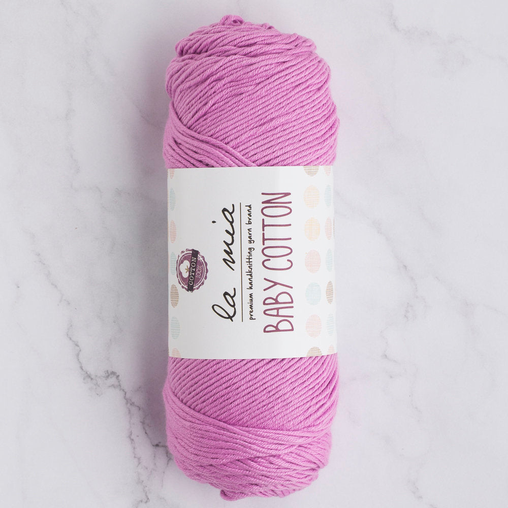 La Mia Baby Cotton Lila El Örgü İpi - L048
