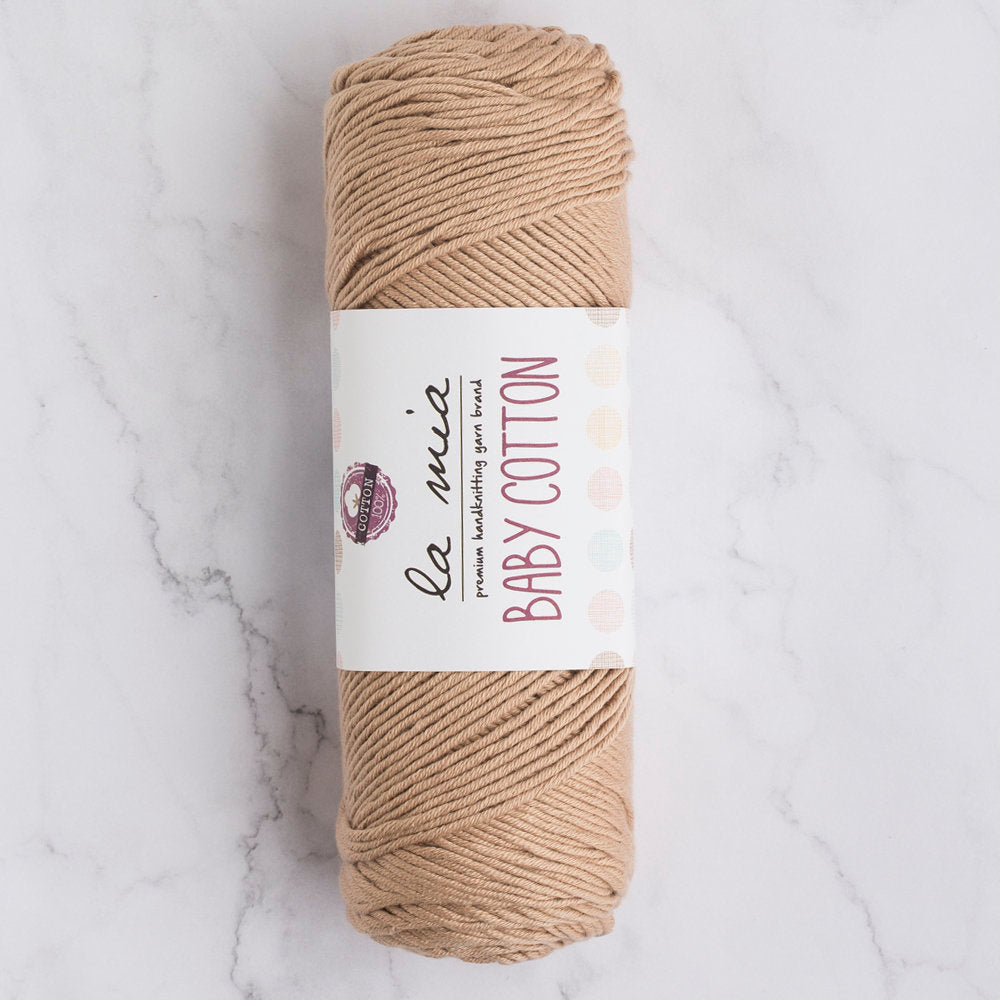 La Mia Baby Cotton Bej El Örgü İpi - L049
