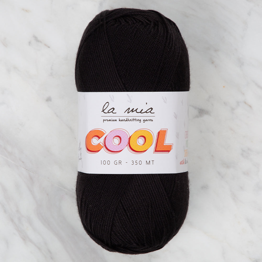 La Mia Cool Siyah El Örgü İpi - L006