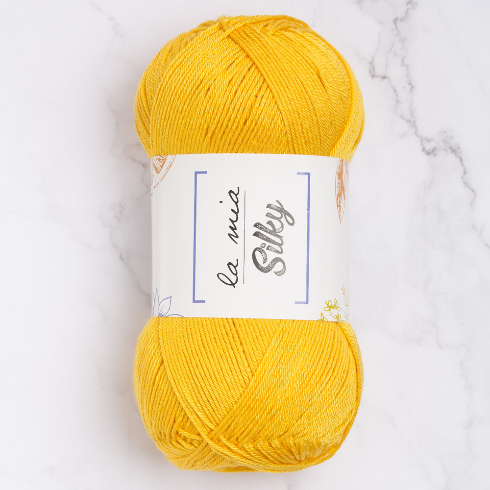 La Mia Silky Hardal Sarı El Örgü İpi - L003
