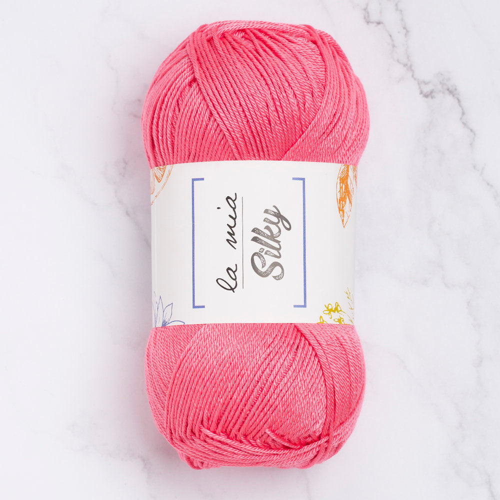 La Mia Silky Pembe El Örgü İpi - L015