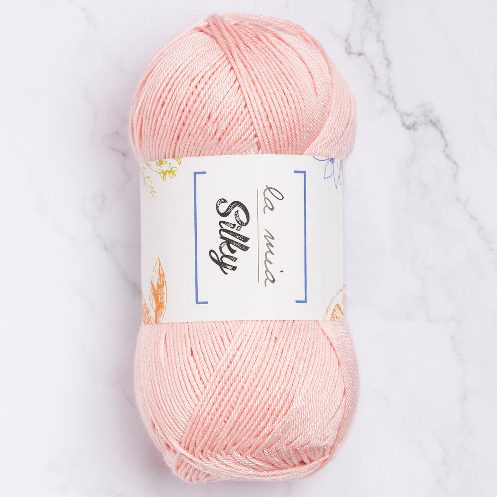 La Mia Silky Pembe El Örgü İpi - L016