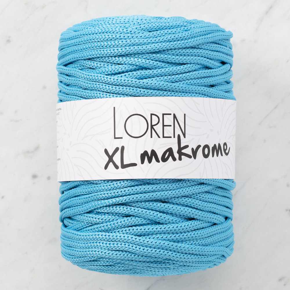 Loren XL Makrome Mavi El Örgü İpi - R052