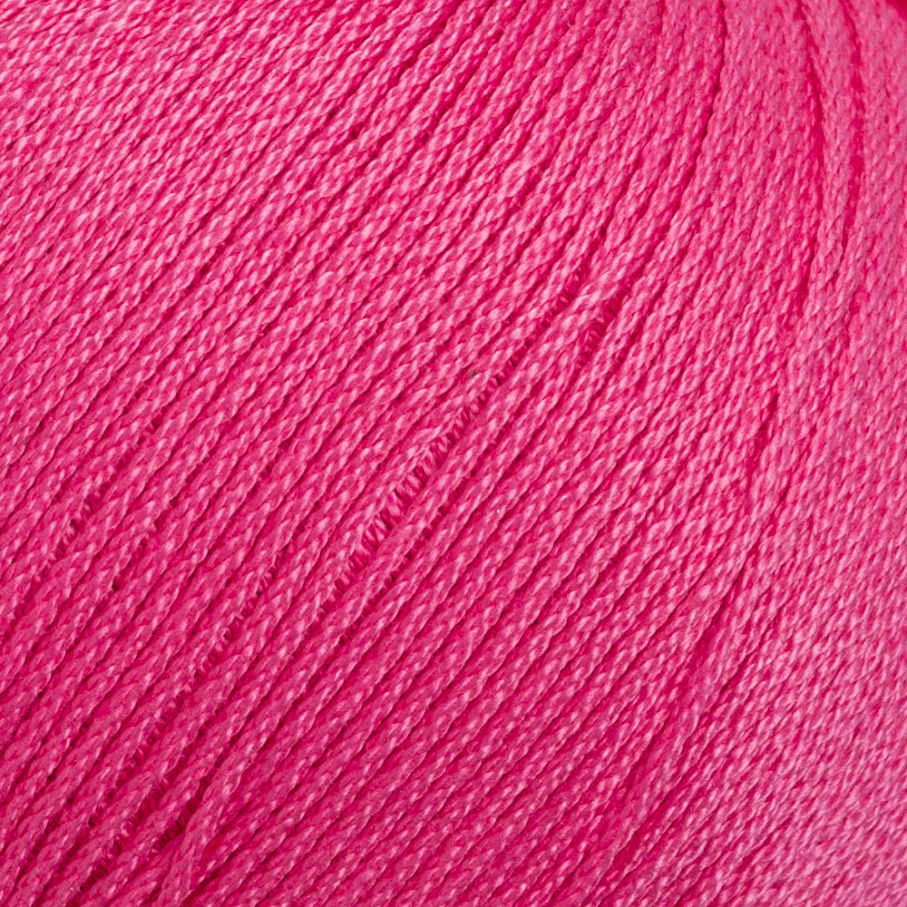 La Mia Lux Mercerized Cotton Fuşya El Örgü İpi - 35