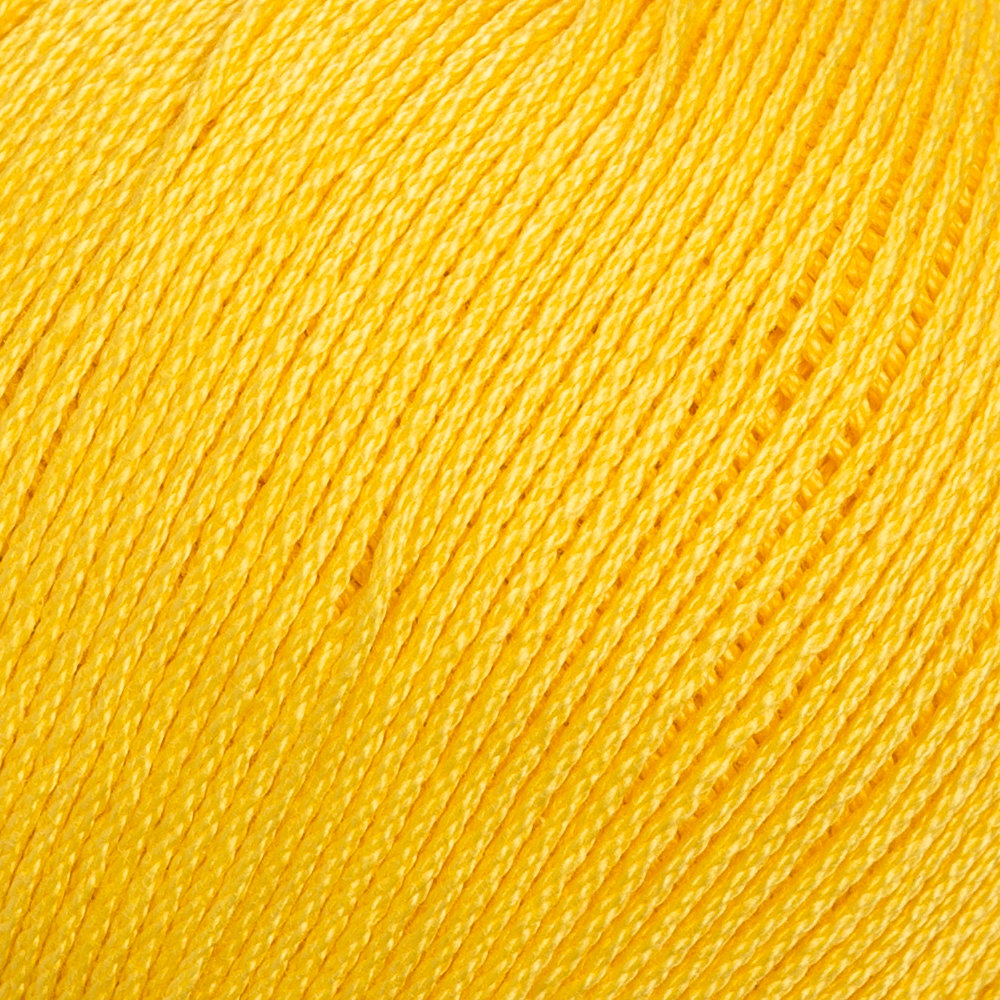 La Mia Lux Mercerized Cotton Koyu Sarısı El Örgü İpi - 181